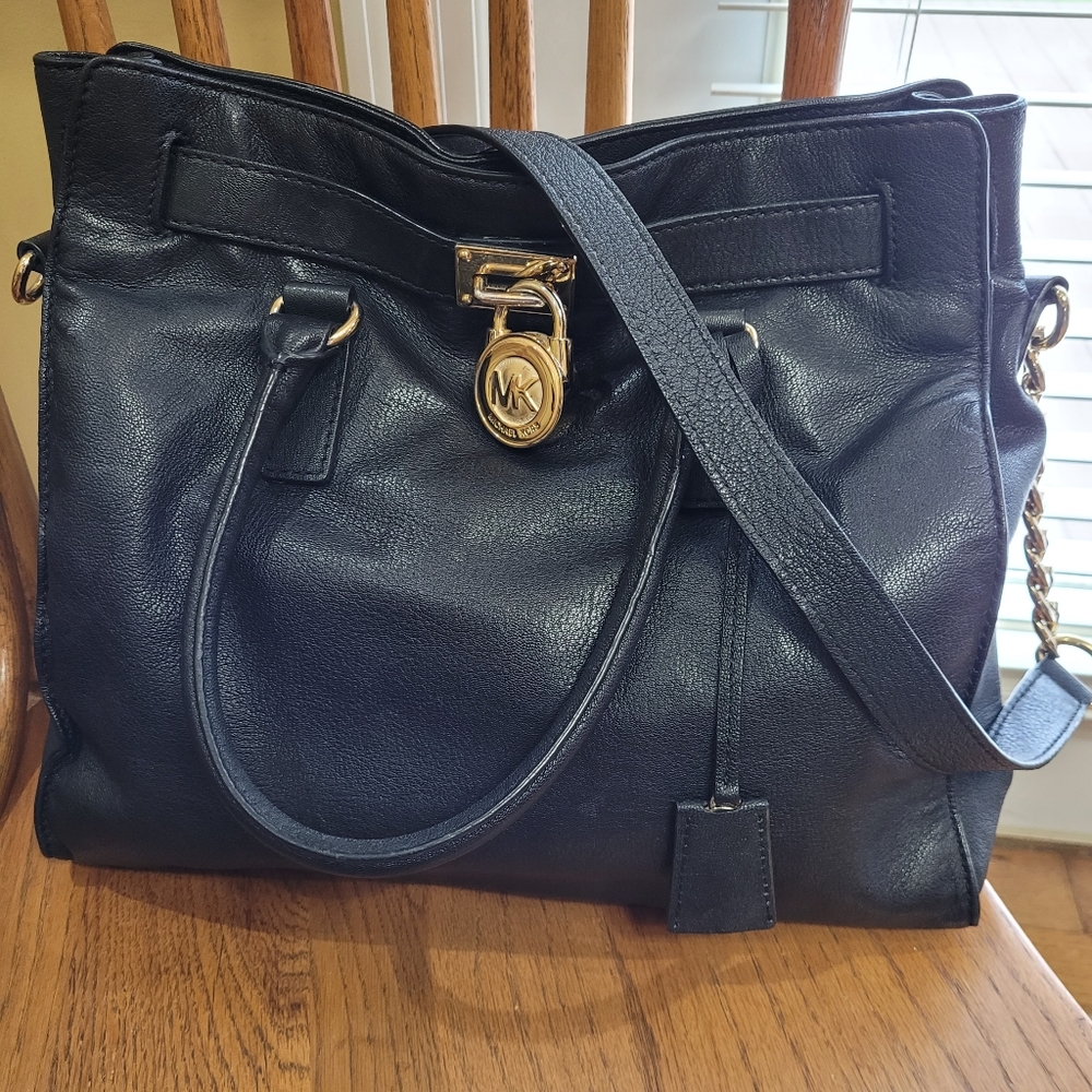 Michael Kors Hamilton Large Leather Satchel